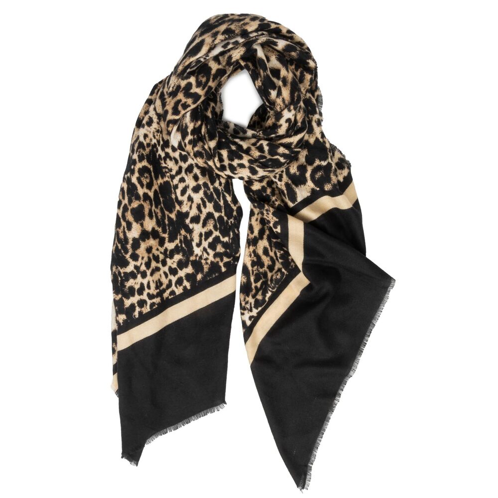 8914 Winter Leopard Scarf For Women- Soft Animal Warm Cashmere Feels Long